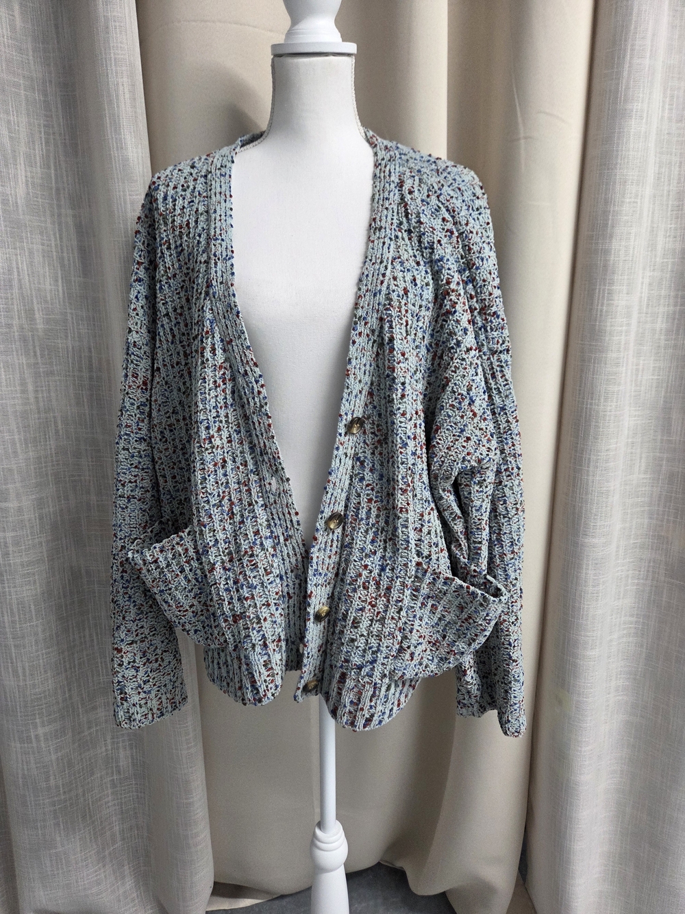 Speckled Speckled Women's Cardigan Chunky Cozy Size XL